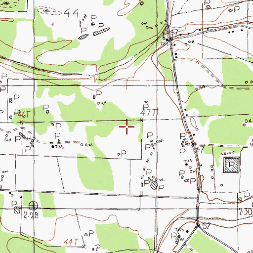 Topographic Map of Hardin Oil Field, TX