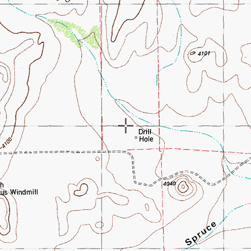 Topographic Map of Hargus Ranch, TX