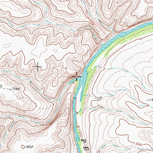 Topographic Map of Harkell Canyon, TX