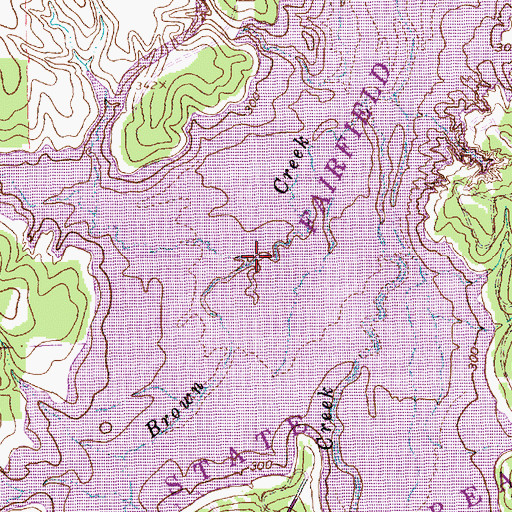 Topographic Map of Harpers Branch, TX