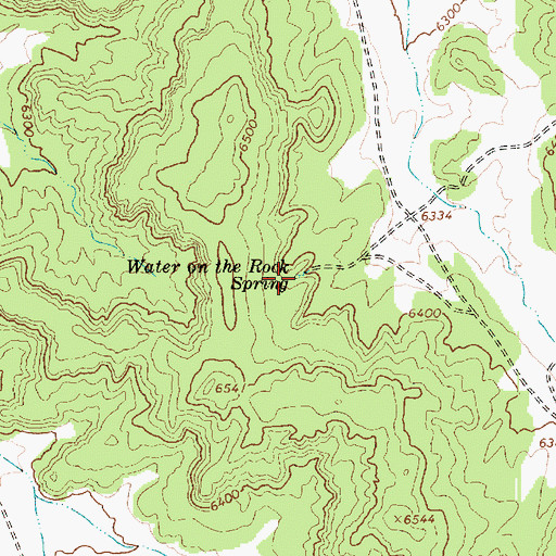 Topographic Map of Water on the Rock Spring, AZ
