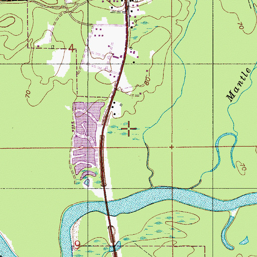 Topographic Map of Ashtown Pond, AL