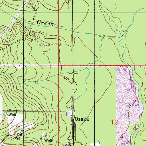 Topographic Map of Barrylum (historical), AL