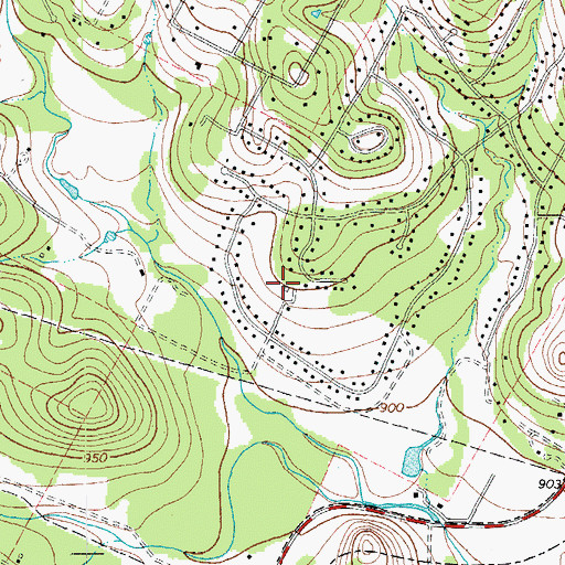 Topographic Map of Heissner Ranch, TX