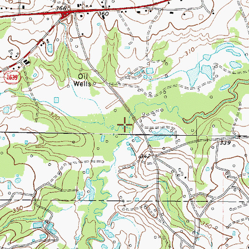 Topographic Map of Helton Creek, TX