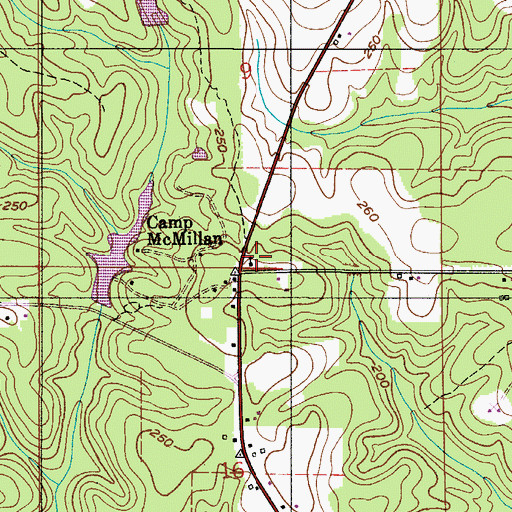 Topographic Map of Victory Christian Center Church, AL