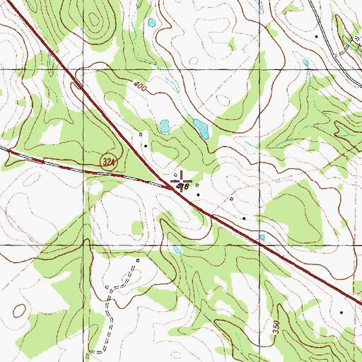Topographic Map of Highway Church, TX