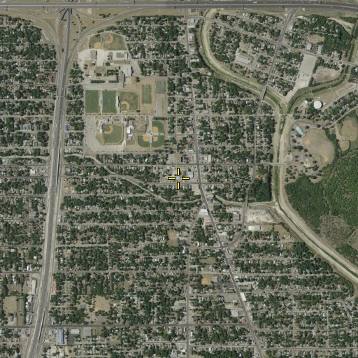 Aerial/Satellite Image of Hillcrest School, TX