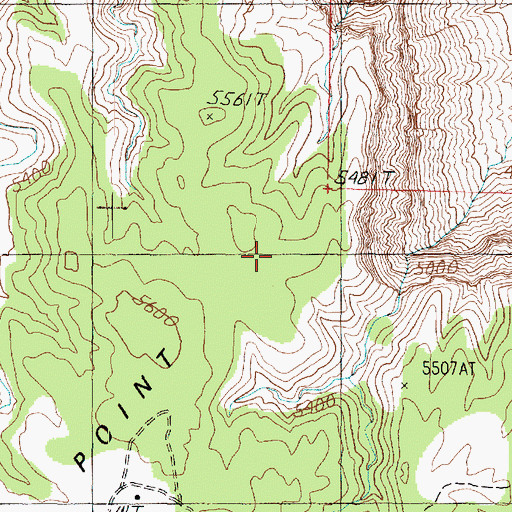 Topographic Map of Water Canyon Point, AZ