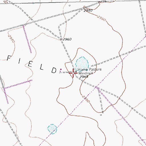 Topographic Map of Home Pasture Windmill, TX