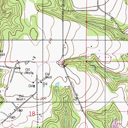 Topographic Map of Friendship Church, AL