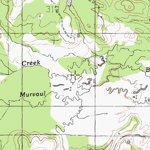 Topographic Map of Hord Slough, TX