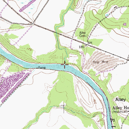 Topographic Map of Horseshoe Gully, TX