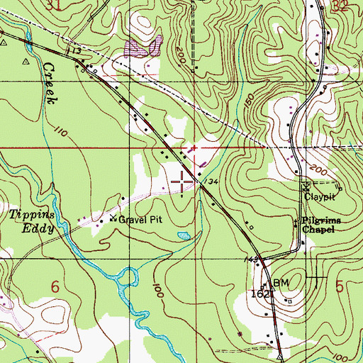 Topographic Map of Lynn School (historical), AL