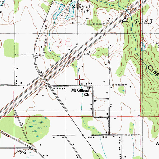 Topographic Map of Mount Gillis, AL