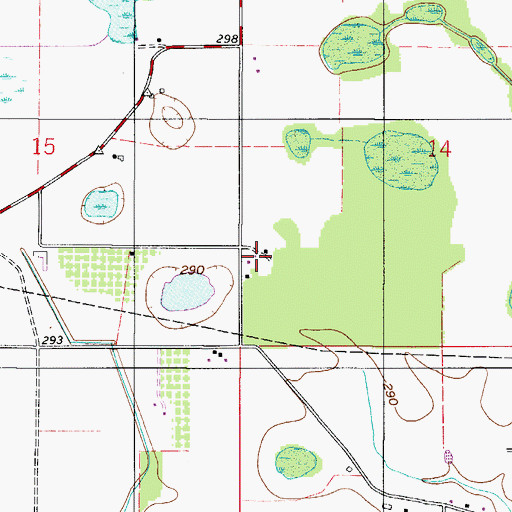 Topographic Map of Mount Olive Baptist Church, AL
