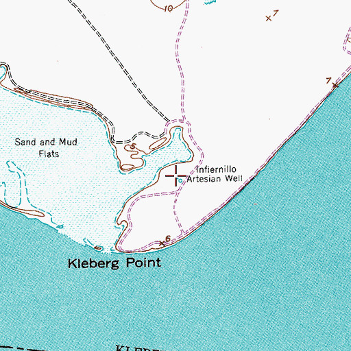 Topographic Map of Infiernillo Artesian Well, TX