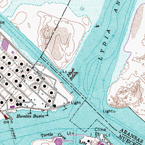 Topographic Map of Inner Basin, TX