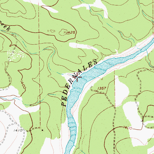 Topographic Map of Iron Rock Creek, TX
