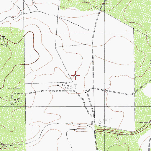 Topographic Map of J Breeding, TX