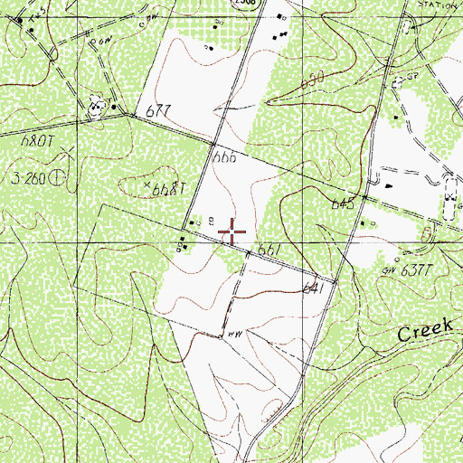 Topographic Map of J Jones, TX