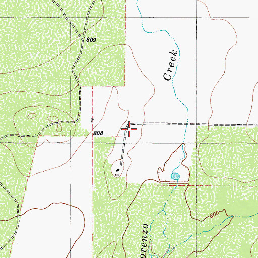Topographic Map of JM Cathings, TX