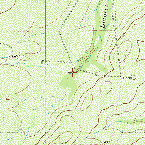 Topographic Map of Jaboncillo Creek, TX