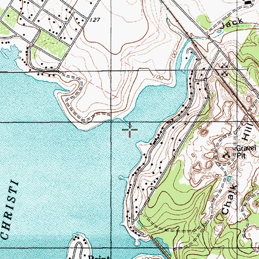 Topographic Map of Jack Green Hollow, TX