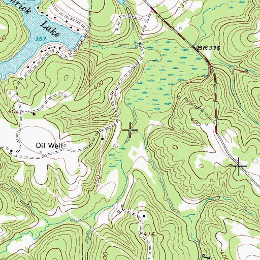 Topographic Map of Jackson Creek, TX