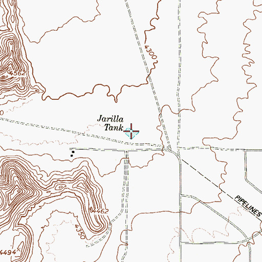 Topographic Map of Jarilla Tank, TX