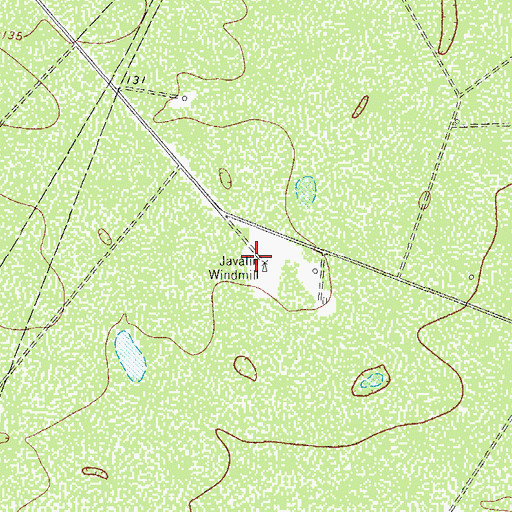 Topographic Map of Javalin Windmill, TX