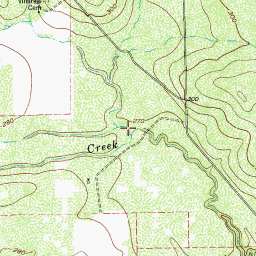 Topographic Map of Javalina Creek, TX