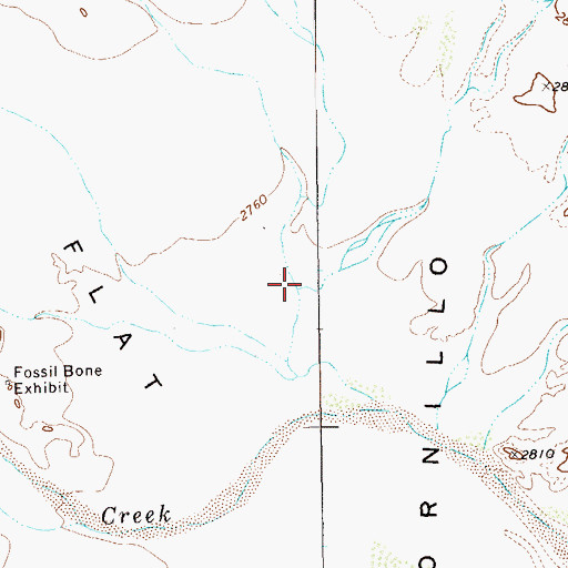 Topographic Map of Javalina Creek, TX