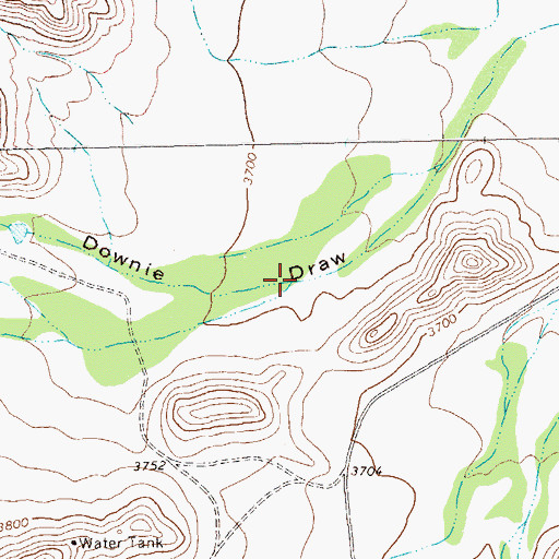 Topographic Map of Javelina Draw, TX