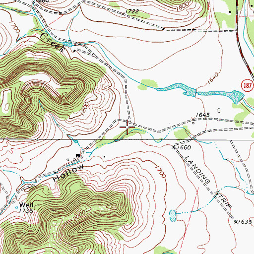Topographic Map of Jim Jernigan Hollow, TX