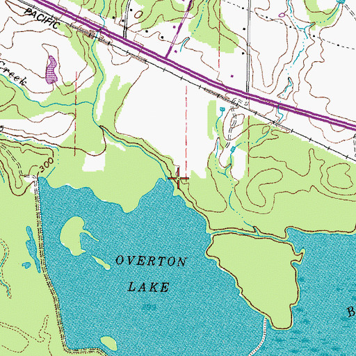 Topographic Map of Jim Ned Creek, TX