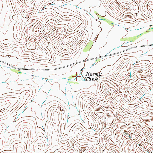Topographic Map of Jimmy Tank, TX
