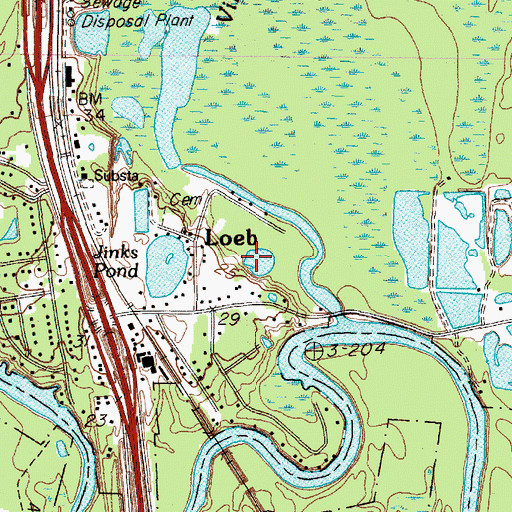Topographic Map of Jinks Pond, TX