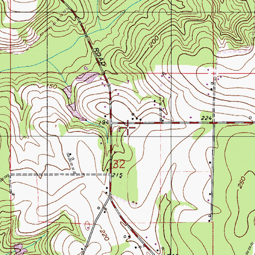 Topographic Map of Shady Grove Church, AL