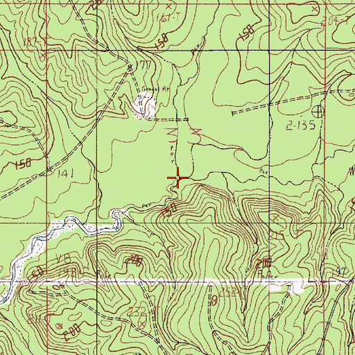 Topographic Map of Shipps Creek, AL