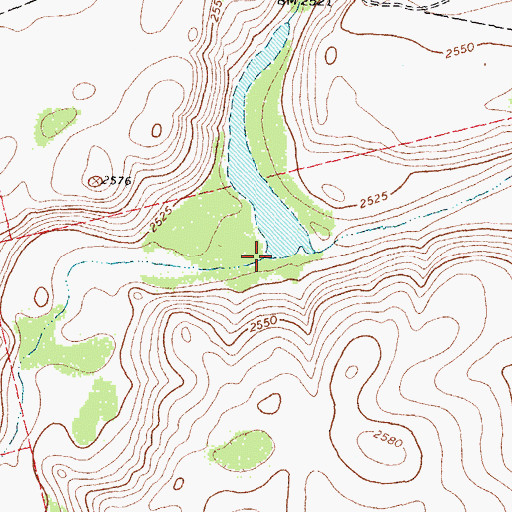 Topographic Map of Johnson Draw, TX