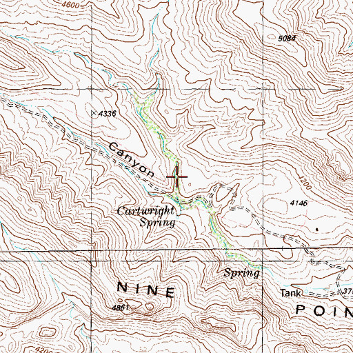 Topographic Map of Johnson Ranch, TX