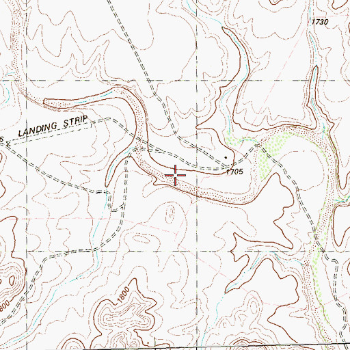 Topographic Map of Johnson Ranch, TX