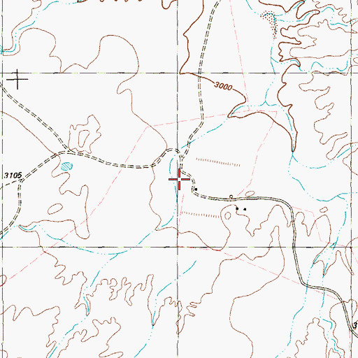 Topographic Map of Jones Ranch, TX