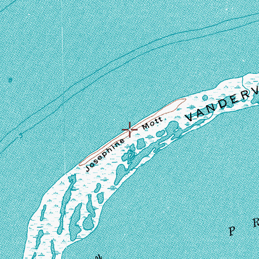 Topographic Map of Josephine Motte, TX