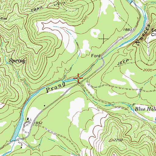 Topographic Map of Joy Hollow, TX