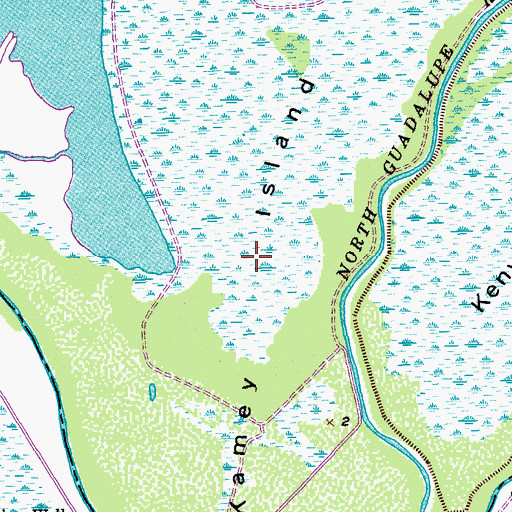 Topographic Map of Kamey Island, TX