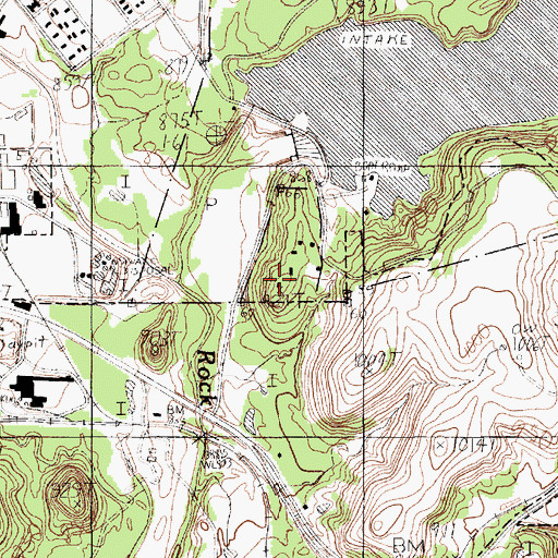 Topographic Map of Kamp Koinonia, TX