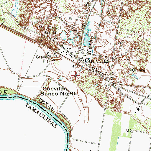 Topographic Map of Kathy Creek, TX