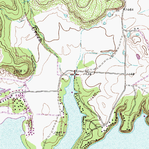 Topographic Map of Keesee Creek, TX